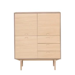 Aeris highboard vitpigmenterad ek