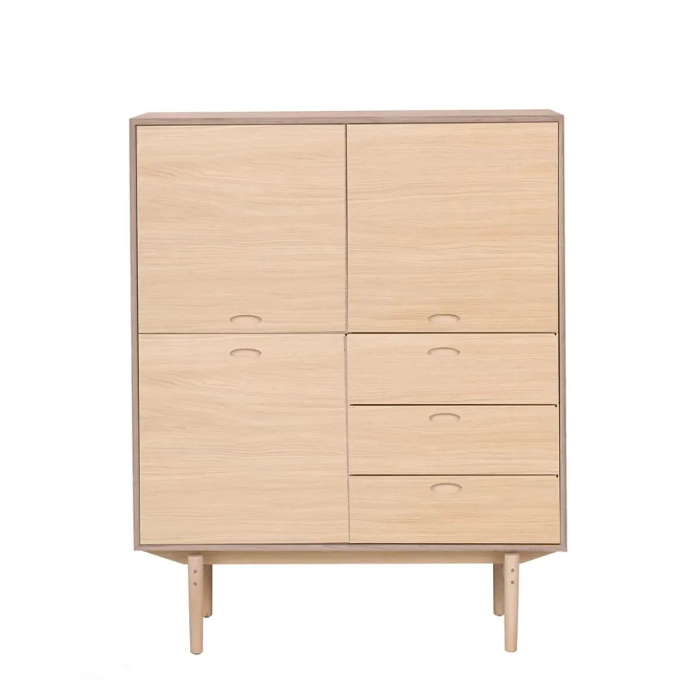 Aeris highboard vitpigmenterad ek