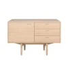 Aeris sideboard 118cm vitpigmenterad ek