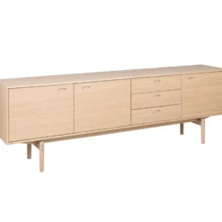 Aeris sideboard 233cm vitpigmenterad ek