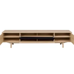 Aeris TV-bänk 233cm vitpigmenterad ek