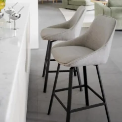 Alison barstol beige tyg