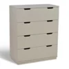 Aoko byrå 4 lådor beige