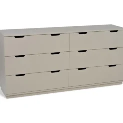 Aoko byrå 6 lådor beige