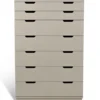 Aoko byrå 7 lådor beige