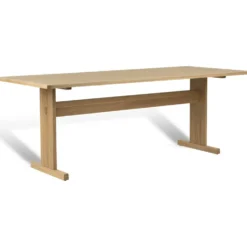 Arv matbord – vitpigmenterad mattlackad ek