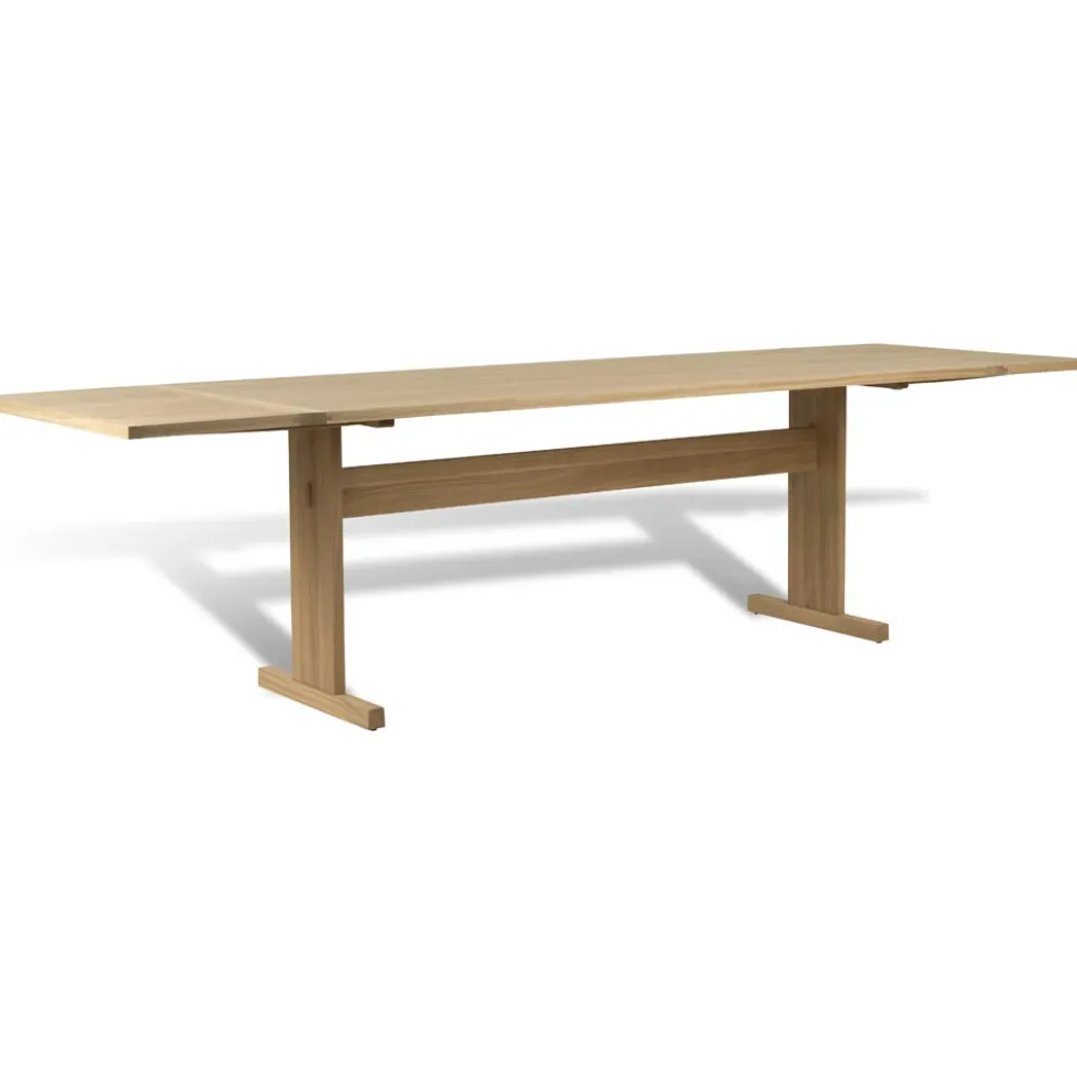 Arv matbord – vitpigmenterad mattlackad ek