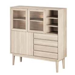 Broholm highboard vitoljad ek slät