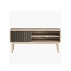 Broholm TV-bänk 124cm vitoljad ek