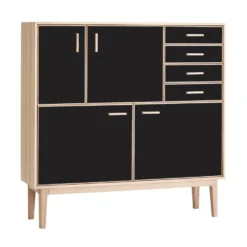 Casö 700 highboard ek/ svart