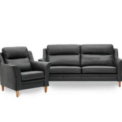 Casino soffa duo xl – läder major svart