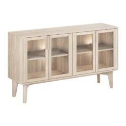 Casö 550 sideboard 2 dörrar vitoljad ek