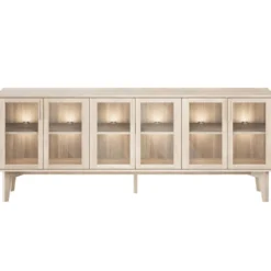 Casö 551 sideboard 3 dörrar vitoljad ek