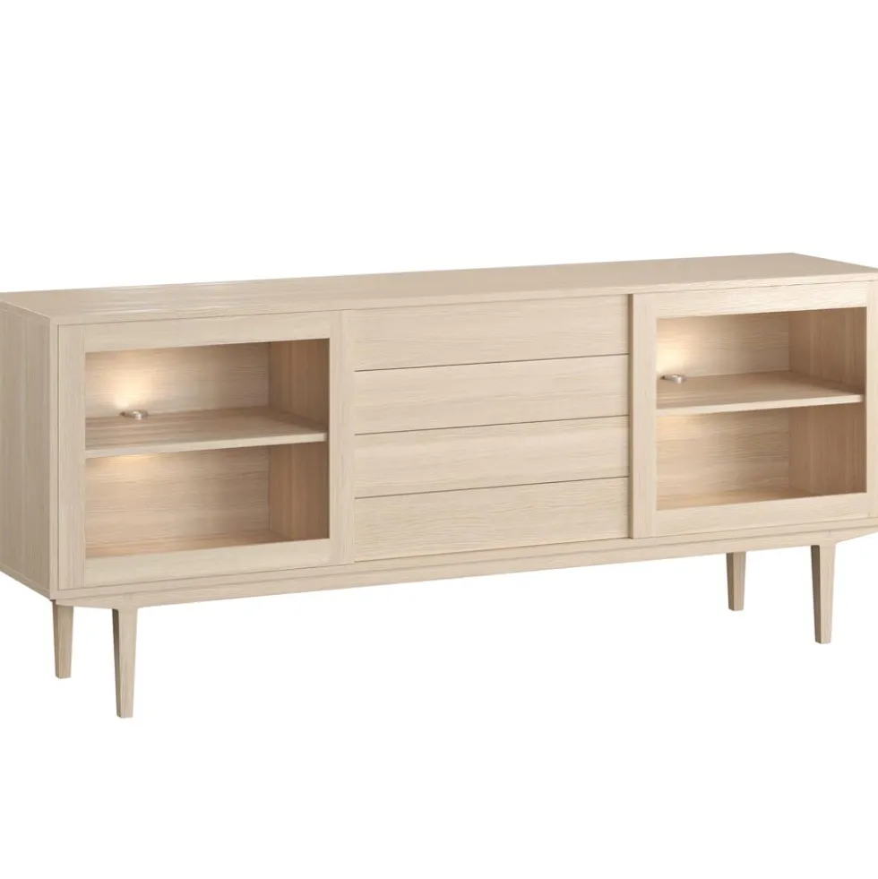 Casö 901 skänk ek glasdörr