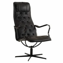 Chic fåtölj – läder classic svart