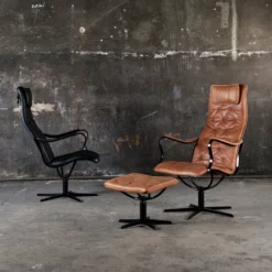 Chic fåtölj – läder classic svart