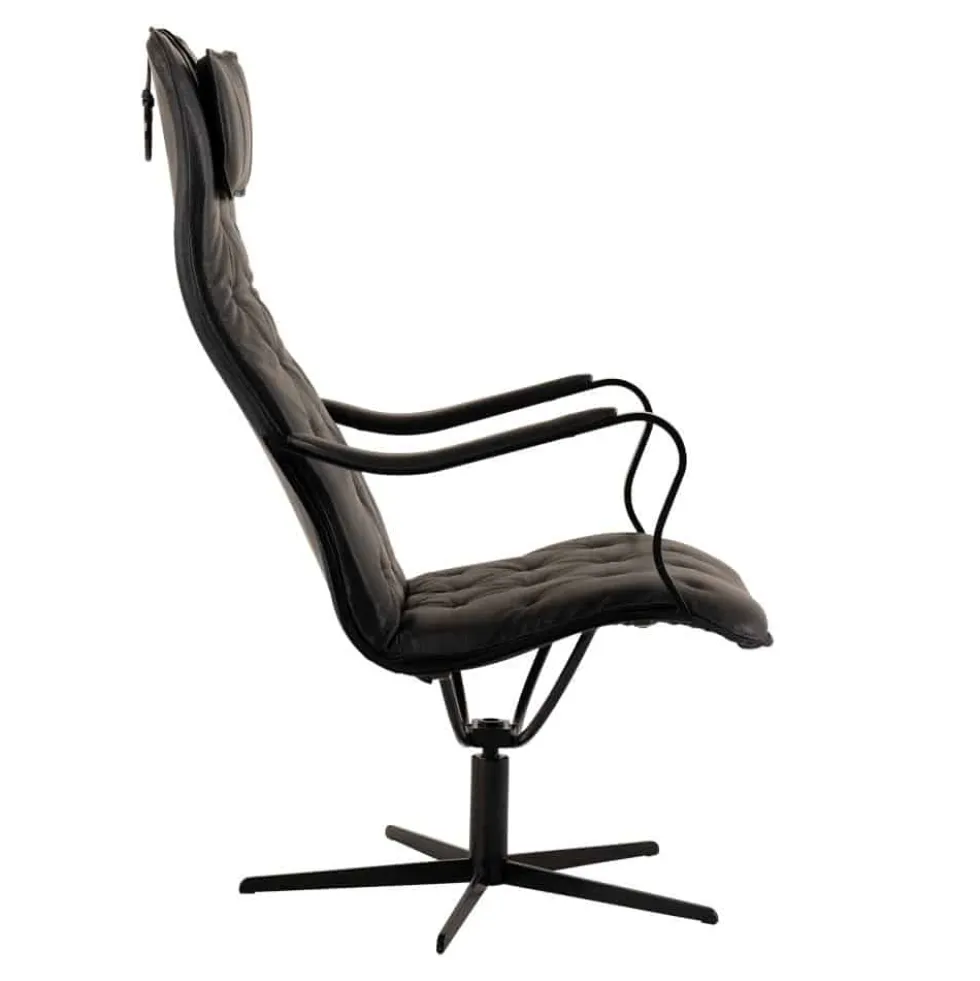 Chic fåtölj – läder classic svart