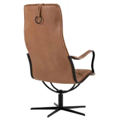Chic fåtölj – läder vintage cognac