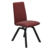 Chilli low stol – läder paloma cherry/ ben d200 svartbets
