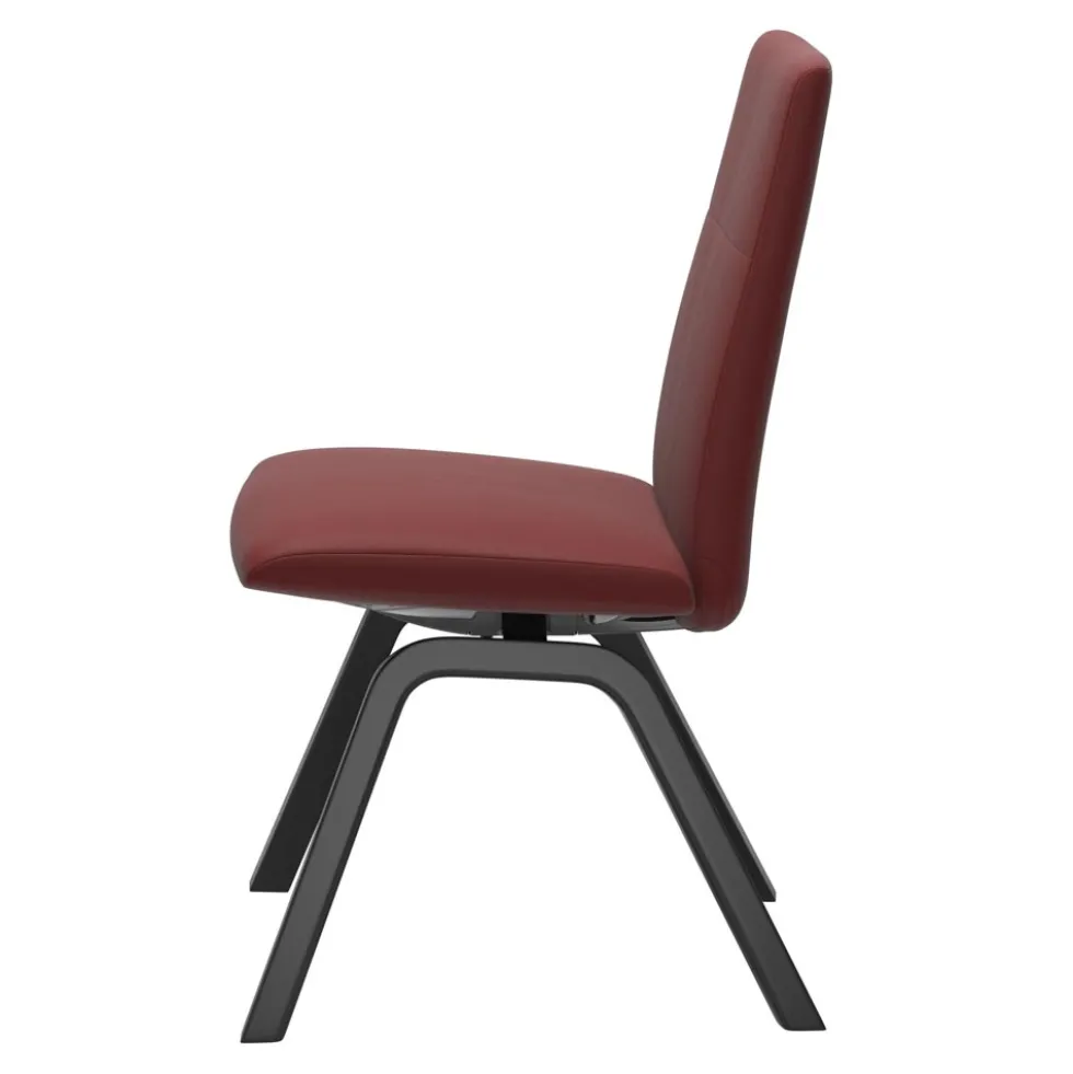 Chilli low stol – läder paloma cherry/ ben d200 svartbets
