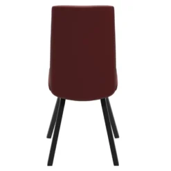 Chilli low stol – läder paloma cherry/ ben d200 svartbets