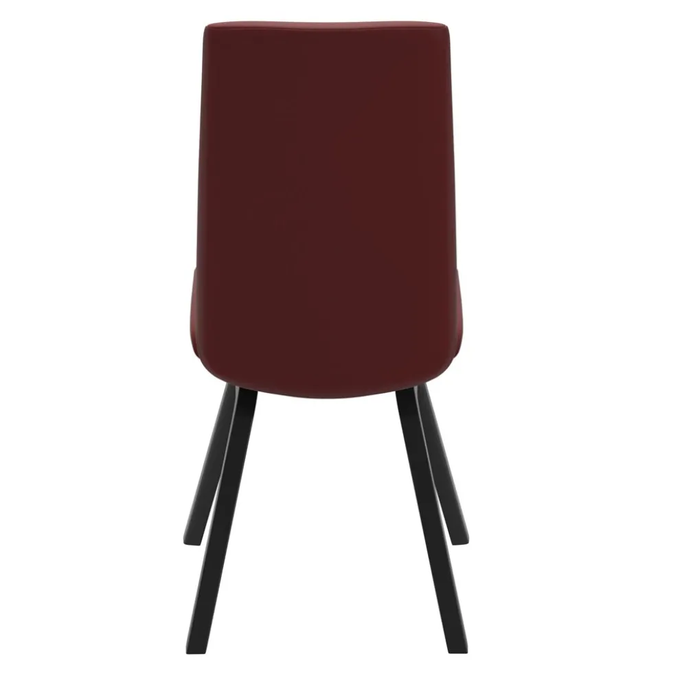 Chilli low stol – läder paloma cherry/ ben d200 svartbets