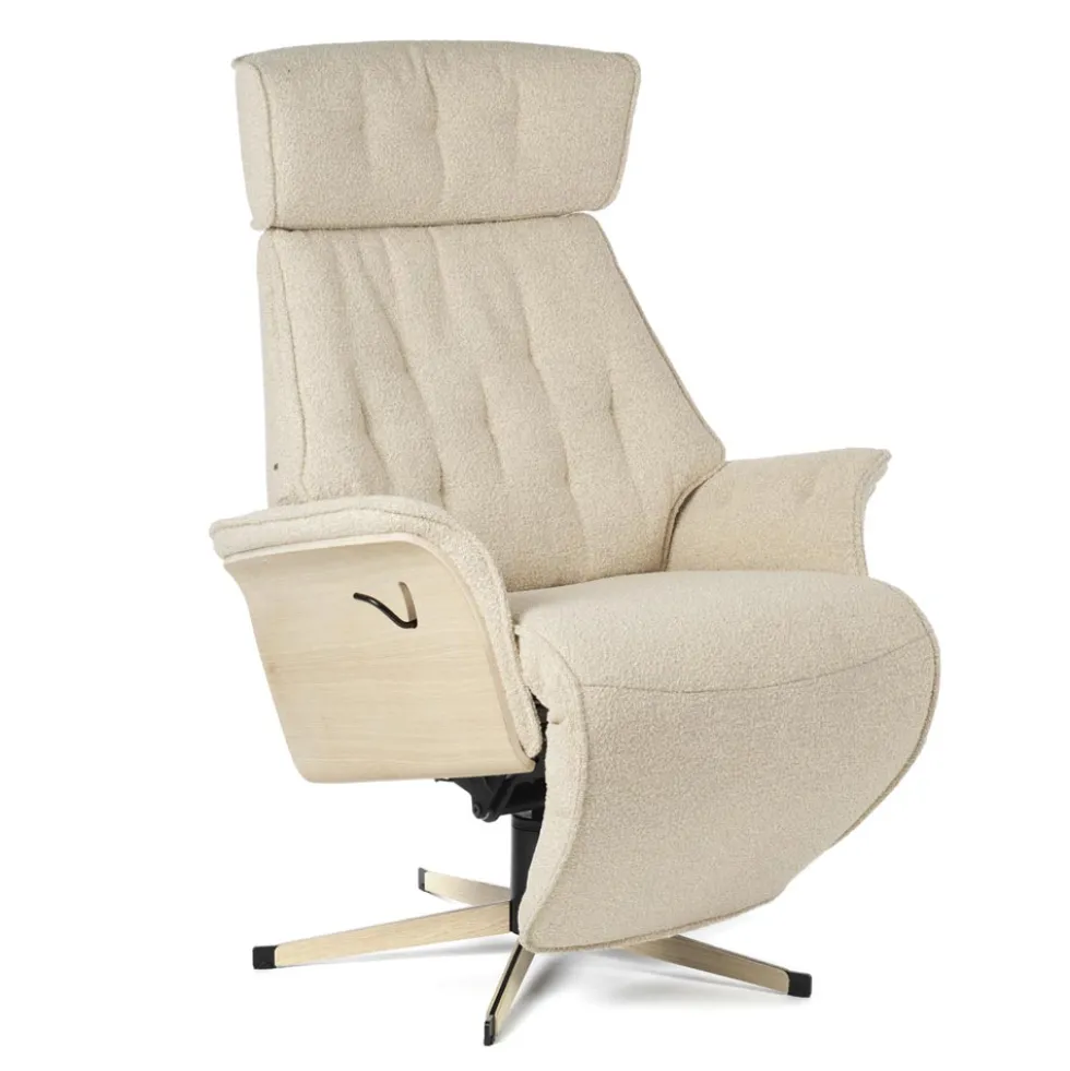 Christal Lux reclinerfåtölj – tyg loop beige