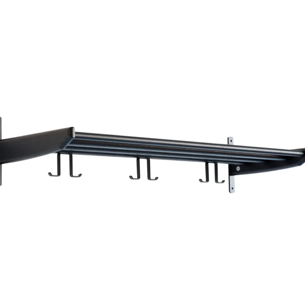 Cora hatthylla svartbetsad ek 90cm