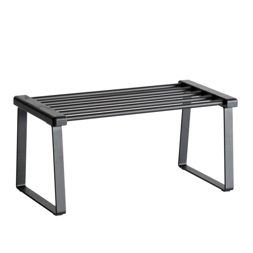 Cora skohylla svartbetsad ek 59cm