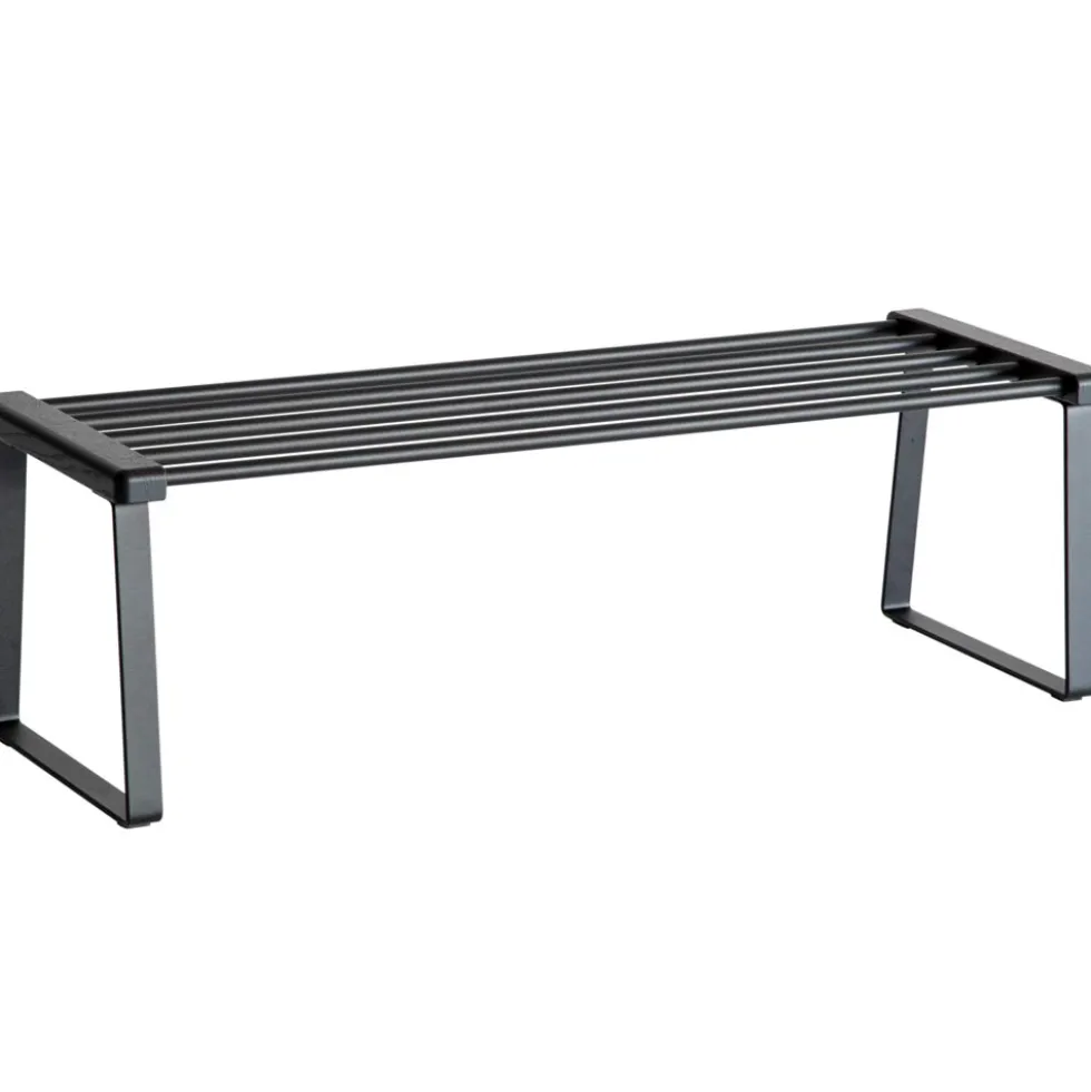 Cora skohylla svartbetsad ek 90cm