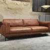 Dakota soffa – läder sauvage 665 brun