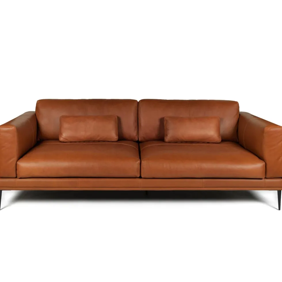 Dakota soffa – läder sauvage 665 brun