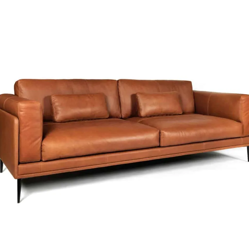 Dakota soffa – läder sauvage 665 brun