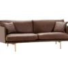 Electra soffa svängd – läder Vintage brown
