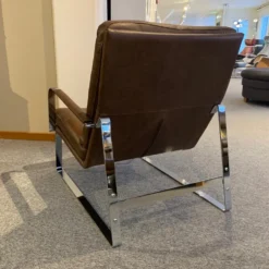 Empoli loungefåtölj – läder dark brown 7556 cat. 50 pull up