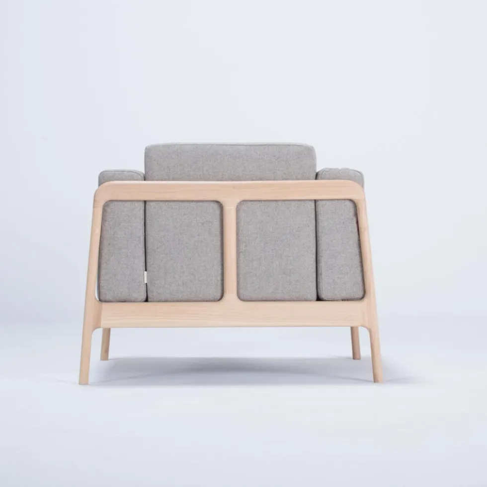 Fawn fåtölj – tyg archway mlf02/ vitoljad ek