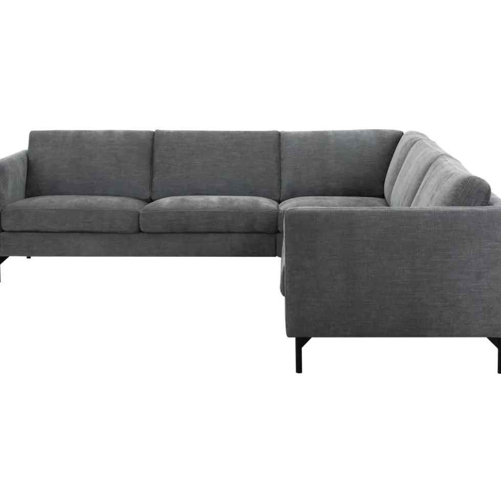 Fjord hörnsoffa – tyg lapis urban green