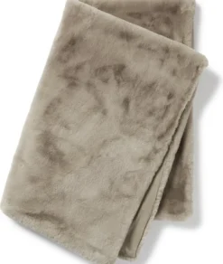 Fluffy pläd taupe