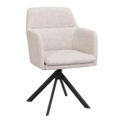 Gladstone karmstol beige tyg