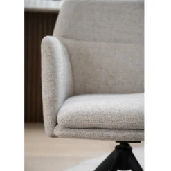 Gladstone karmstol beige tyg