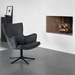 Gyro fåtölj – tyg facet light grey
