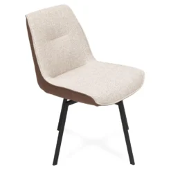 Hannover snurrstol light grey /taupe tyg