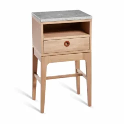 Höllviken sängbord ek/ kalksten