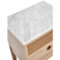 Höllviken sängbord ek/ marmor
