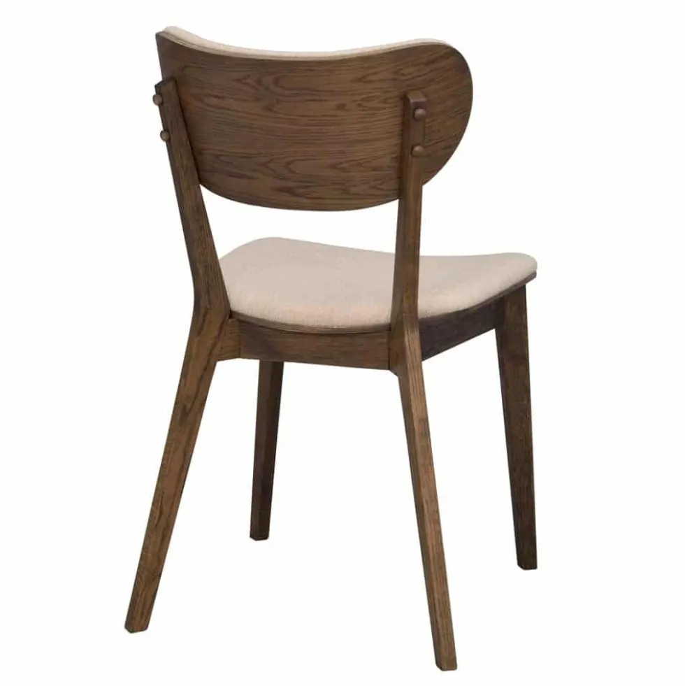 Kato stol – brunlackad ek/beige