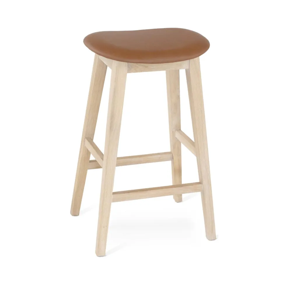 Kyoto barpall läder cognac