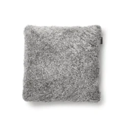 Lammskinnskudde Charcoal Grey Silver 27
