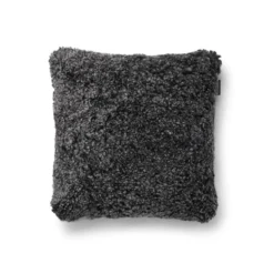 Lammskinnskudde Dark Grey 29