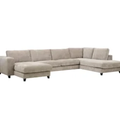 Larvik U-soffa – tyg alis beige