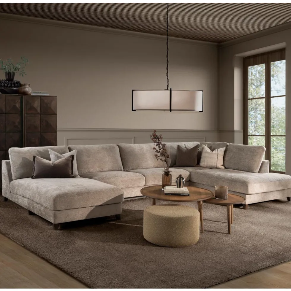 Larvik U-soffa – tyg ion pure cashmere